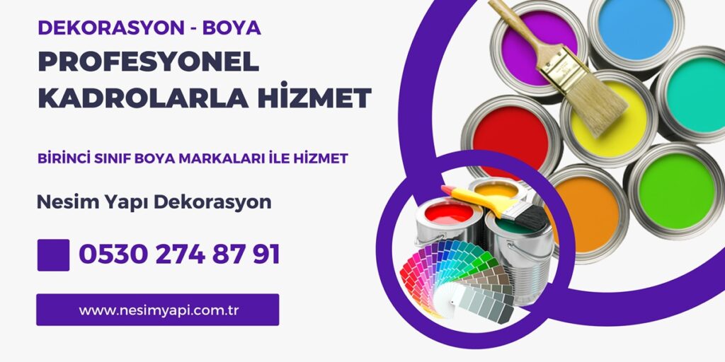 izmir boya badana firması, izmir dekorasyon firması